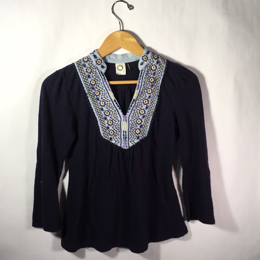 Anthropologie Embroidered Shirt - Picture 1 of 8